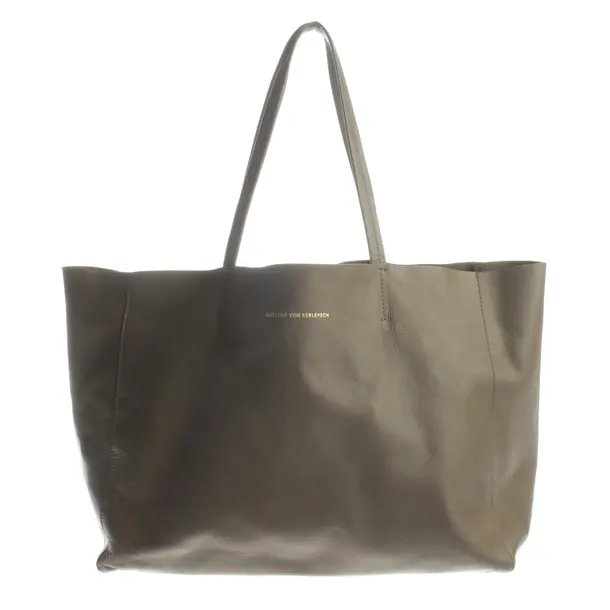 Shopper Bag, in Green, Leather, Marjana von Berlepsch