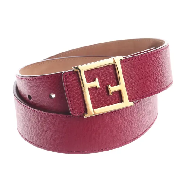 Belt, in Raspberry, Leather, Fendi
