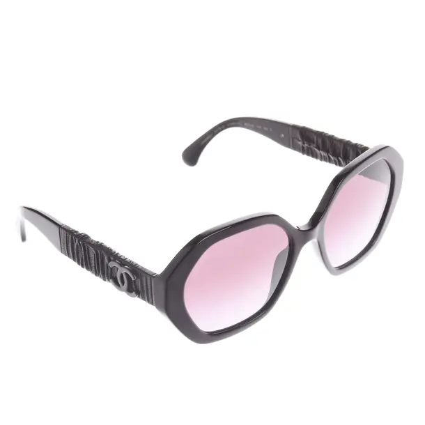 Sonnenbrille, in Dunkellila, Kunststoff, Chanel