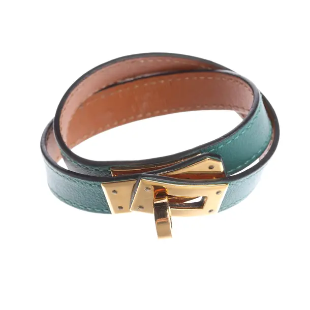 Armband, in Grün, Leder, Hermès