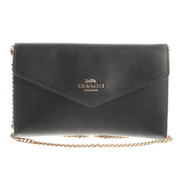 Wallet on Chain, in Black, Leather, Coach