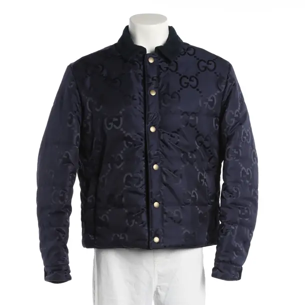 Mid-Season Jacket, in Navy, Polyester, Gucci