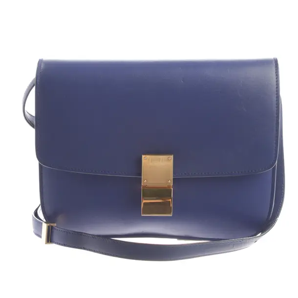 Schultertasche, in Blau, Leder, Céline