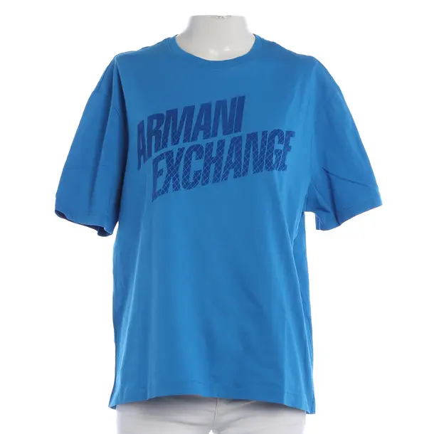 Shirt, in Blue, Cotton, Armani Exchange