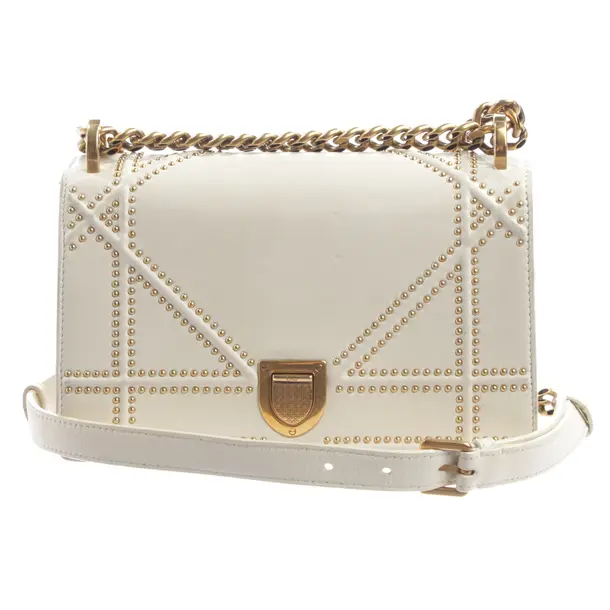 Shoulder Bag, in Cream, Leather, Dior