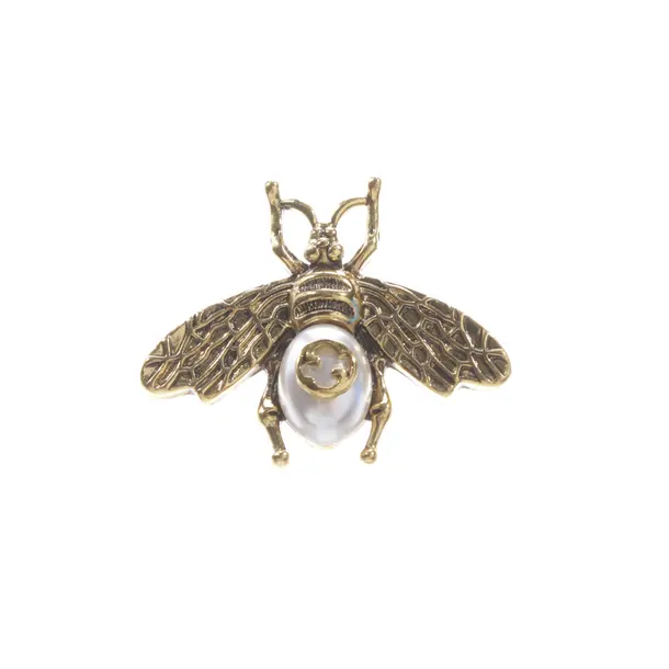 Brooch, in Gold, Metal (metallic, metallized), Gucci