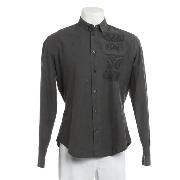 Camicia, in Grigio, Cotone, Versace