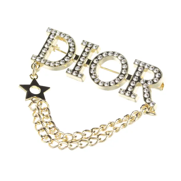 Brooch, in Gold, Metal (metallic, metallized), Dior