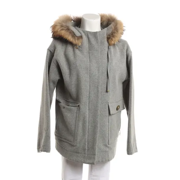 Mid-Season Jacket, in Gray, Wool, Sônia Bogner