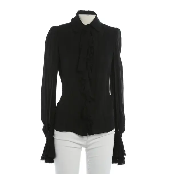 Bluse, in Schwarz, Seide, Balenciaga