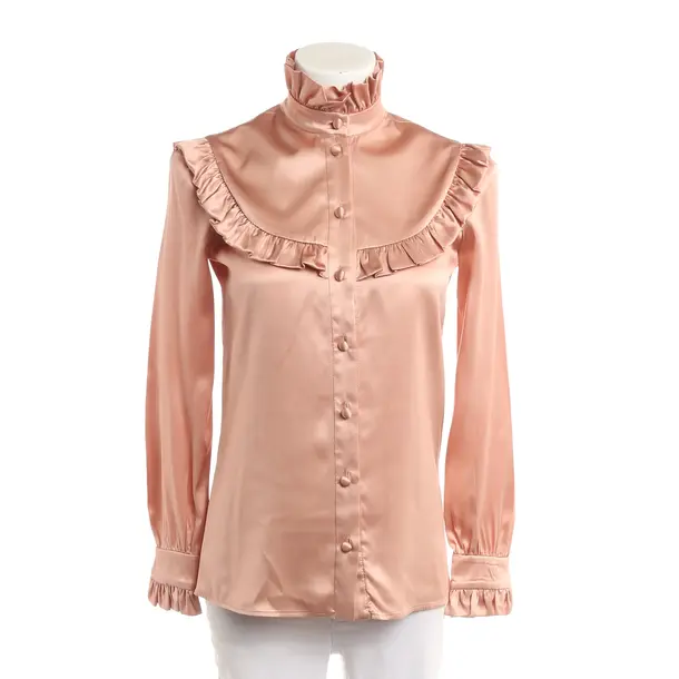 Blouse, in Peach, Silk, Saint Laurent