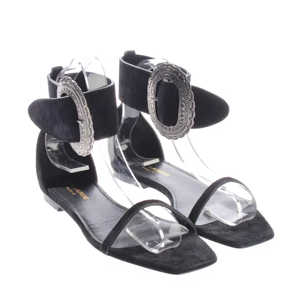 Sandalen, in Schwarz, Saint Laurent