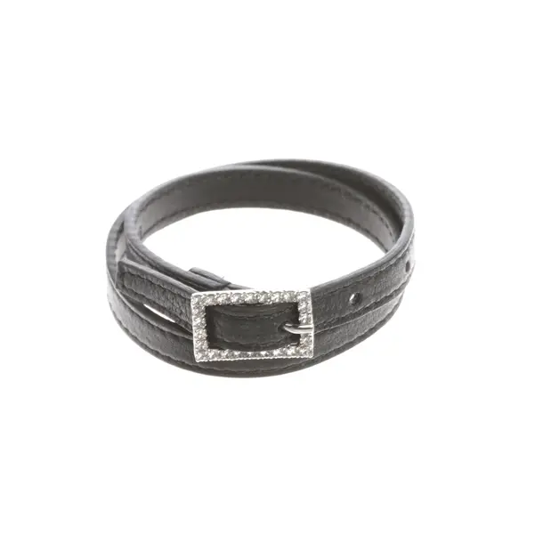 Armband, in Schwarz, Leder, Saint Laurent