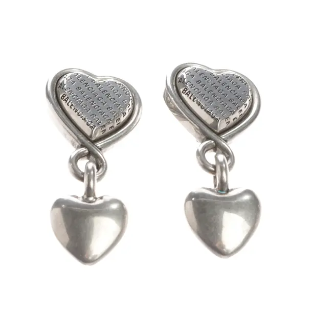 Earrings, in Silver, Metal (metallic, metallized), Balenciaga