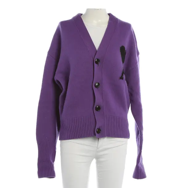 Strickjacke, in Lila, Wolle, Ami Paris