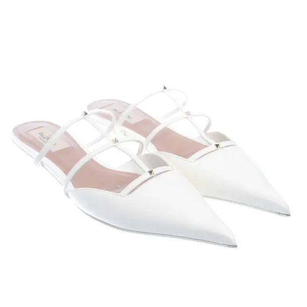 Mules, in Weiß, Valentino