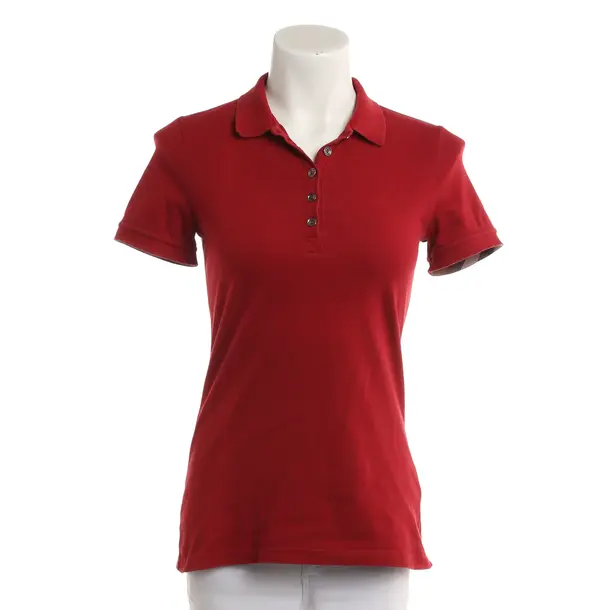 Poloshirt, in Rot, Baumwolle, Burberry
