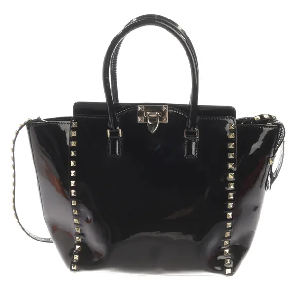 Shopper Bag, in Black, Leather, Valentino