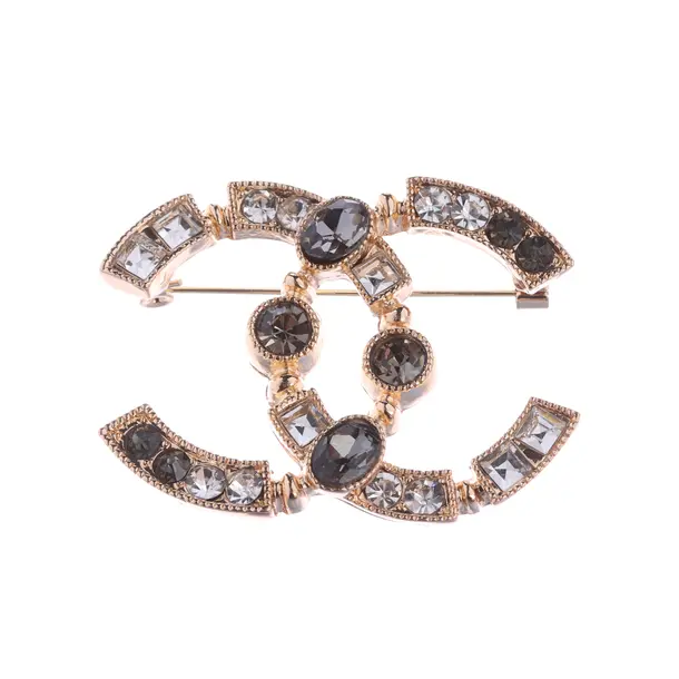 Brosche, in Gold, Metall (metallisch, metallisiert), Chanel