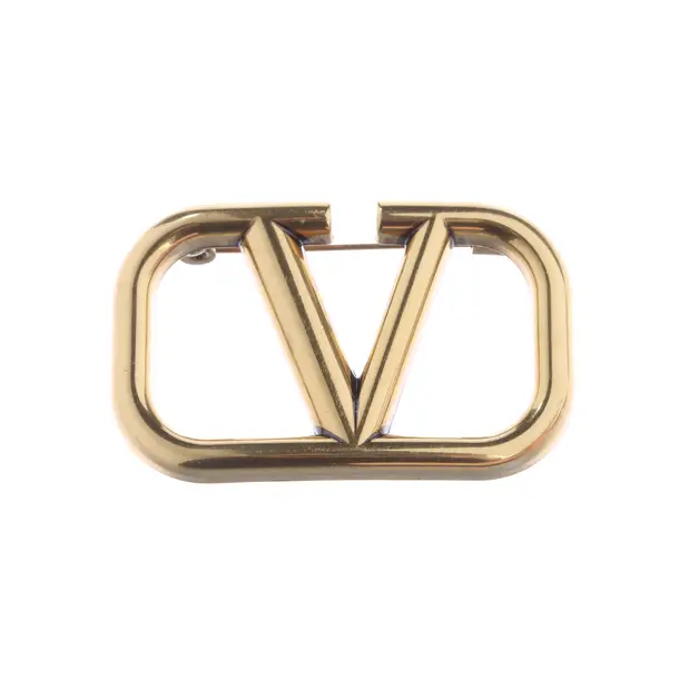 Brooch, in Gold, Metal (metallic, metallized), Valentino