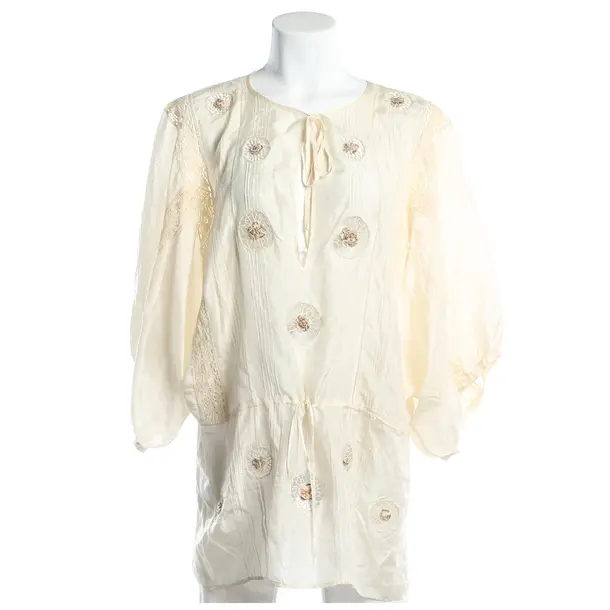 Blouse, in Cream, Silk, Blumarine