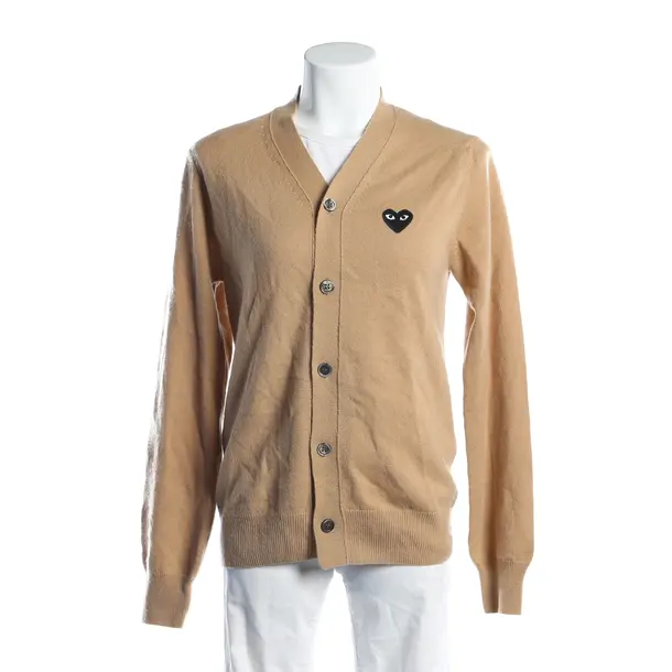 Strickjacke, in Hellbraun, Kaschmir, Comme des Garcons