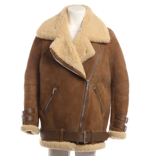 Giacca in pelle, in Marrone chiaro, Pelle, Studi Acne