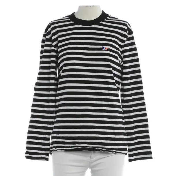 Longsleeve, in Schwarz, Baumwolle, Maison Kitsuné