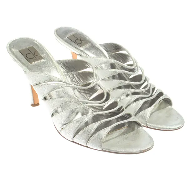 Heeled Sandals, in Silver, Calvin Klein