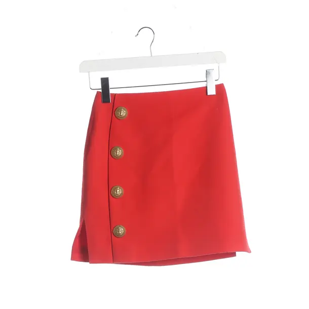 Gonna, in Rosso, Viscosa, Balmain