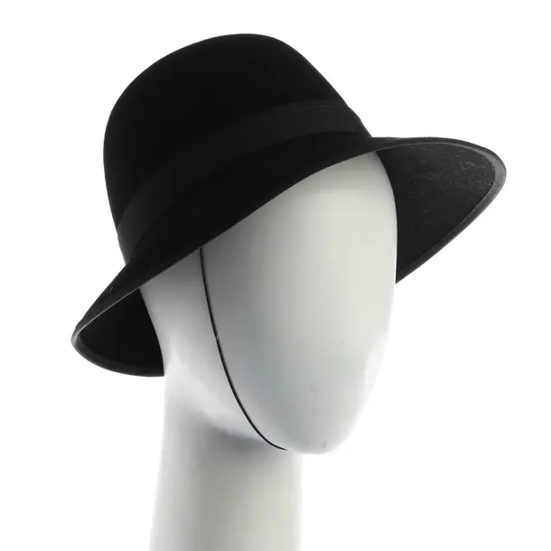 Hut, in Schwarz, Leder, Hermès