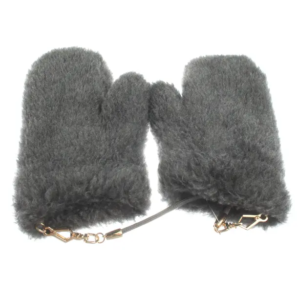 Handschuhe, in Grau, Viskose, Max Mara