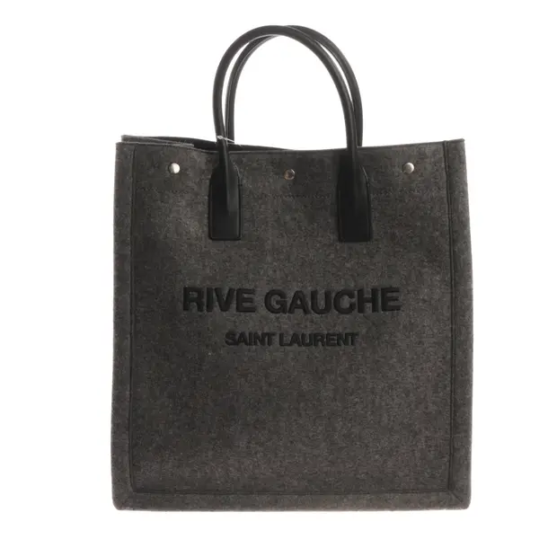 Shopper Bag, in Gray, Wool, Saint Laurent