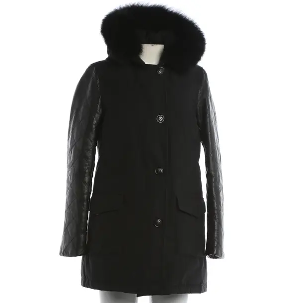 Winter Jacket, in Black, Cotton, Woolrich