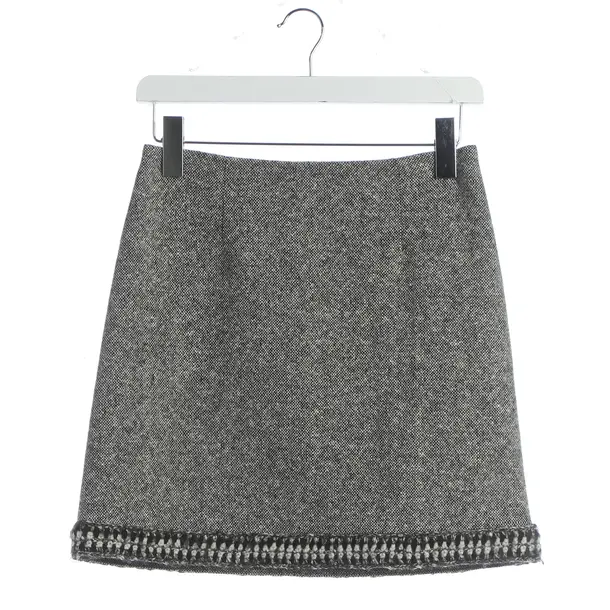Skirt, in Black, Wool, Paule Ka