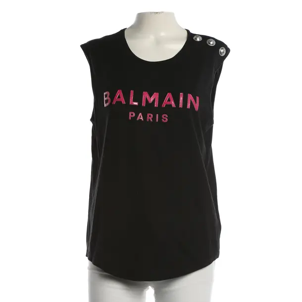 Top, in Black, Cotton, Balmain