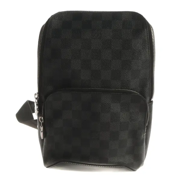 Borsa a cinture a tracolla, in Grigio scuro, Tela, Louis Vuitton