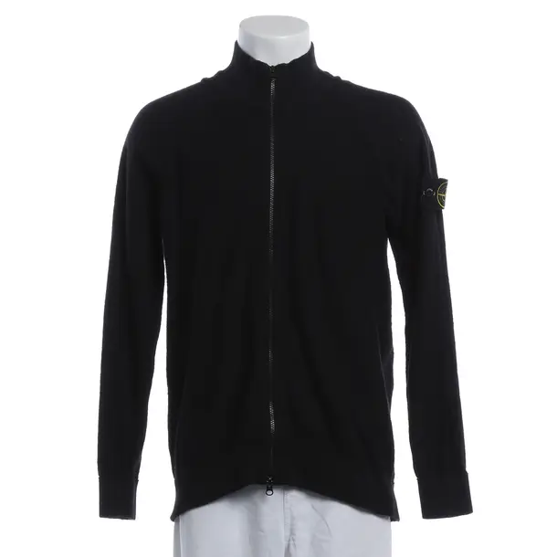 Zip-Up Hoodie, in Black, Baumwolle, Stone Island