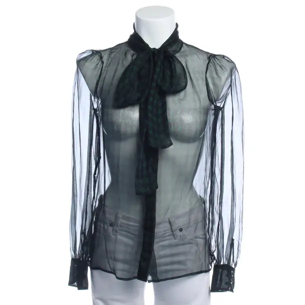 Bluse in Schwarz, Seide, Prada