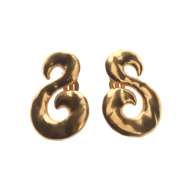 Ohrringe, in Gold, Metall (metallisch, metallisiert), Saint Laurent