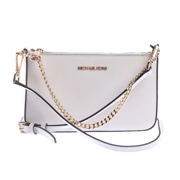 Schultertasche in Weiß, Leder, Michael Kors