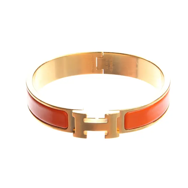Bracelet in Orange, Metal (metallic, metallized), Hermès