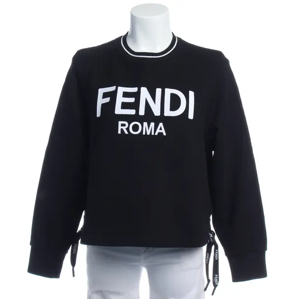 Sweatshirt in Schwarz, Baumwolle, Fendi