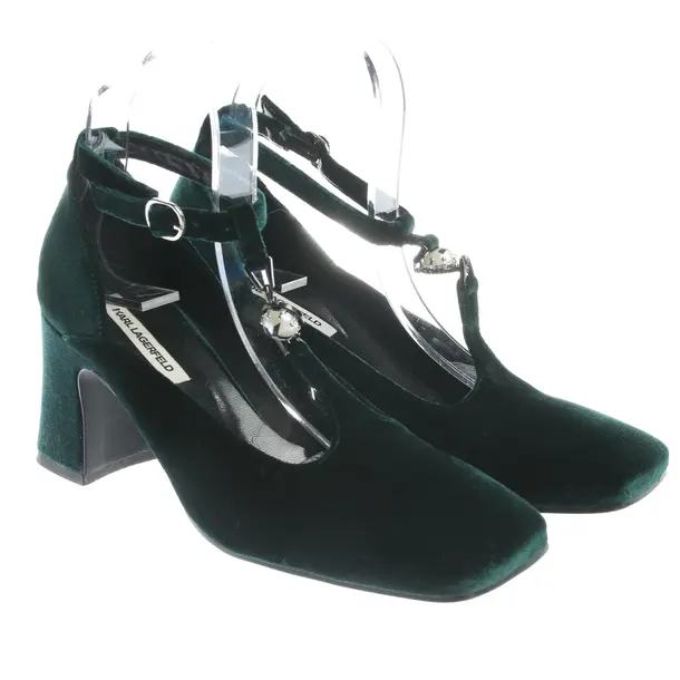Pumps in Green, , Karl Lagerfeld