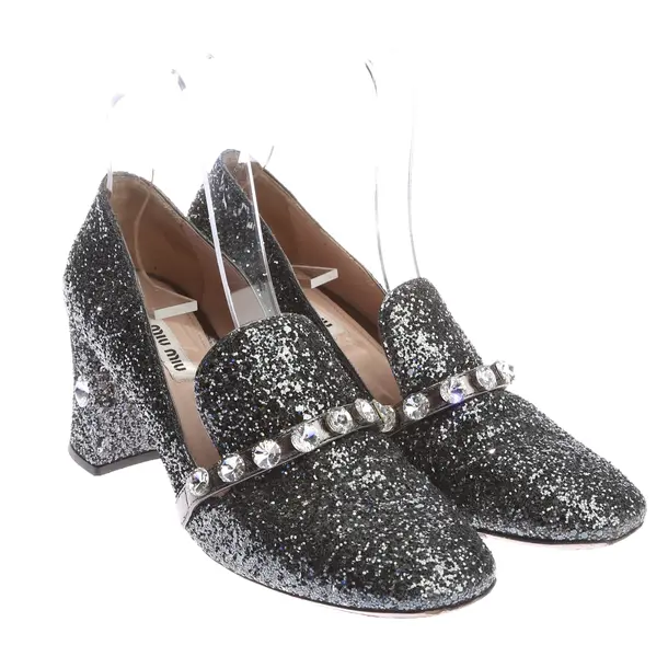 Pumps in Metallic, , Miu Miu
