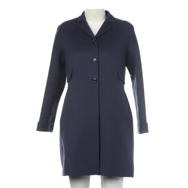 Mid-Season Coat in Blue, Wool, Max Mara