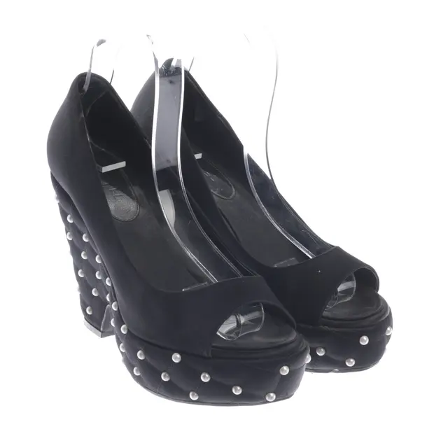 Peeptoes in Schwarz, , Chanel