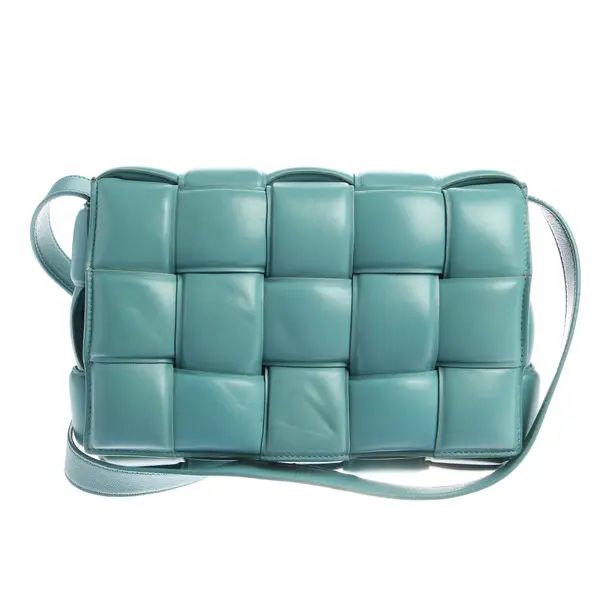 Shoulder Bag in Green, Leather, Bottega Veneta