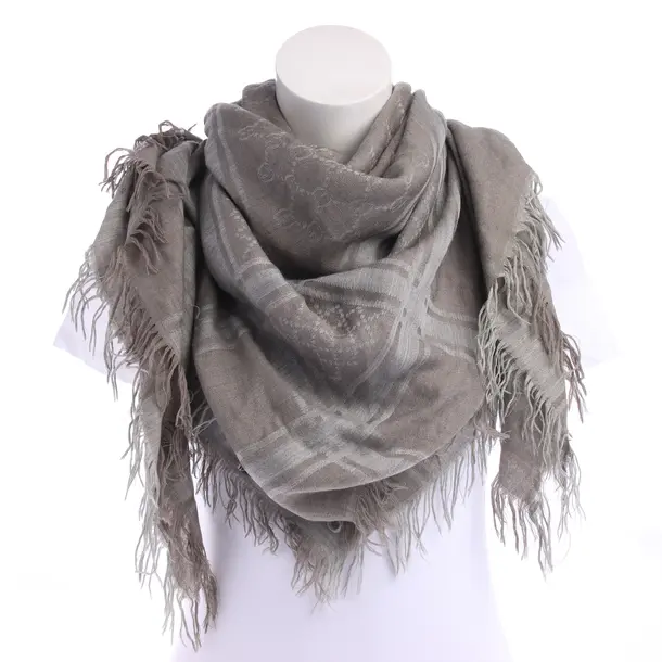 Tuch in Grau, Wolle, Gucci