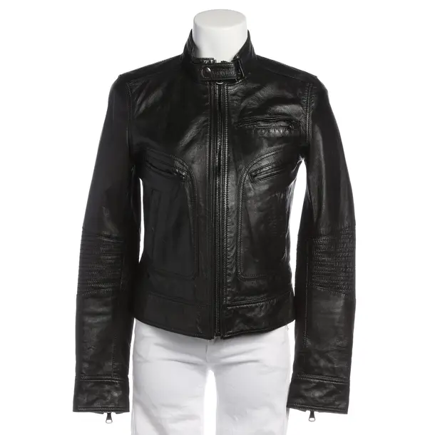 Lederjacke in Schwarz, Leder, Dolce & Gabbana